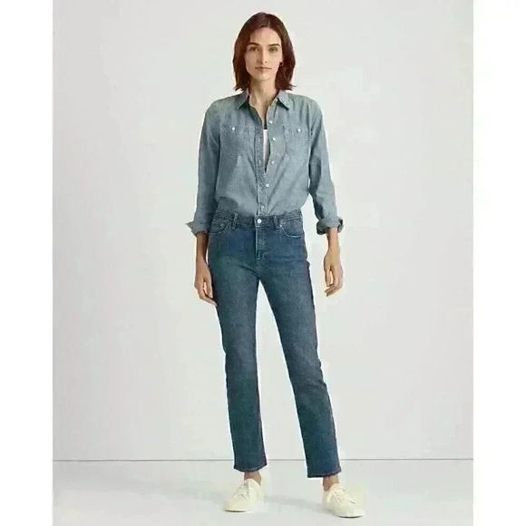 Lauren Ralph Lauren Denim - NEW! Lauren Ralph Lauren Women's 14 Mid-Rise Straight Jean NWT $115